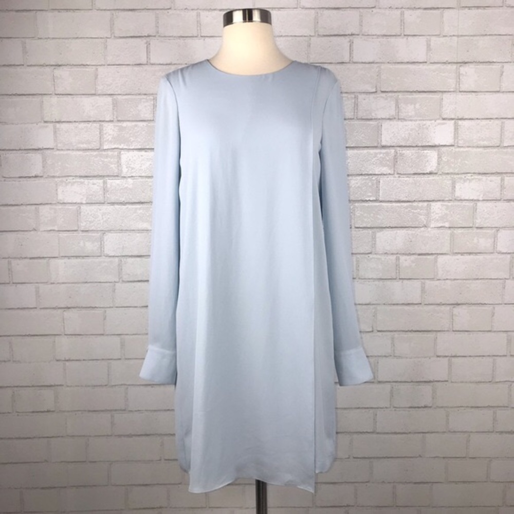 BCBG Maxazria Aston Smock dress dusty blue
